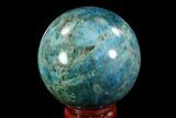Bright Blue Apatite Sphere - Madagascar #78713-1